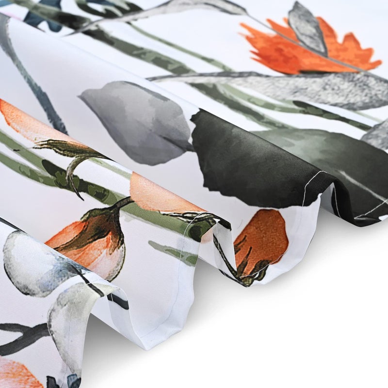 LIVILAN Floral Shower Curtain for Bathroom - Colorful Wildflower Fabric Curtain with 12 Hooks, Decorative, Machine Washable, 72" W x 84" H - Image 5